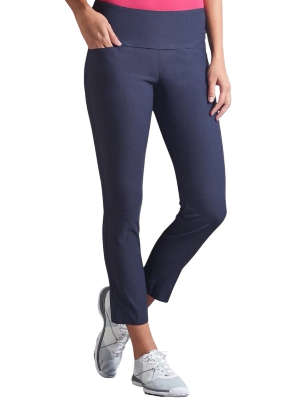 SWING CONTROL Navy Women’s Ankle Golf Pants